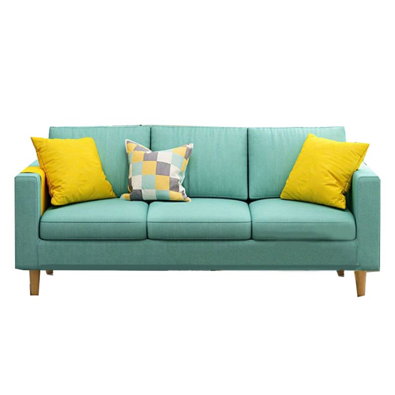 Sofá de almacenamiento contemporáneo con 3 almohadas para tres personas