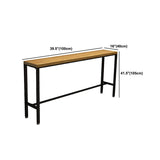 Industrial 1/611 pièces Table de bar de barre rectangle Table de comptoir en bois de pin avec tabourets hauts