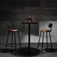 Ensemble de table de bar en bois industriel, ensemble de comptoir fixe 1/2/3/4/5 pièces