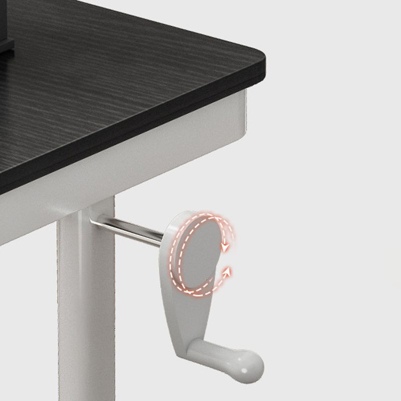 Table d'écriture du rectangle moderne bureau de travail réglable en bois