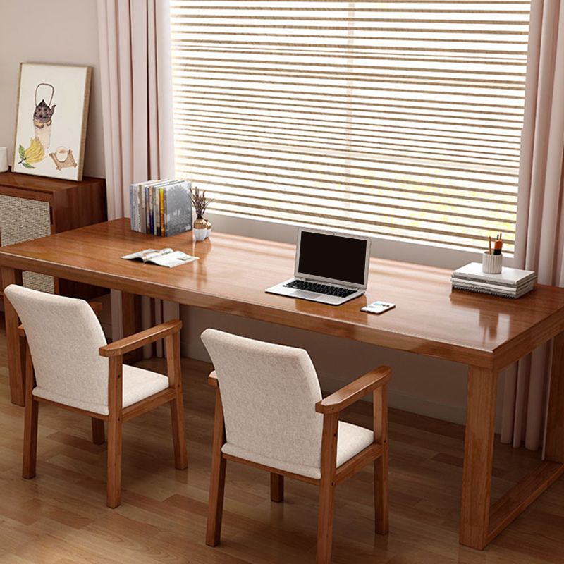 Contemporary Style Office Desk Rectangular Shape Task Desk with 2 Legs Clearhalo 'furn' 'furn_office_desk' 'Furniture' 'Office Desks' 'Office Furniture' 'office_desk' 1200x1200_e8b26c20-16e7-47c8-9cd0-d928a66d5a51