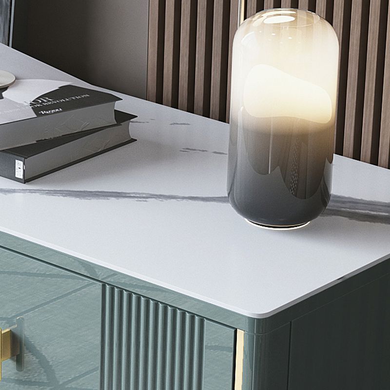 Cassettiera portaoggetti con piano in ardesia per camera da letto doppia orizzontale da 16" con cassetti