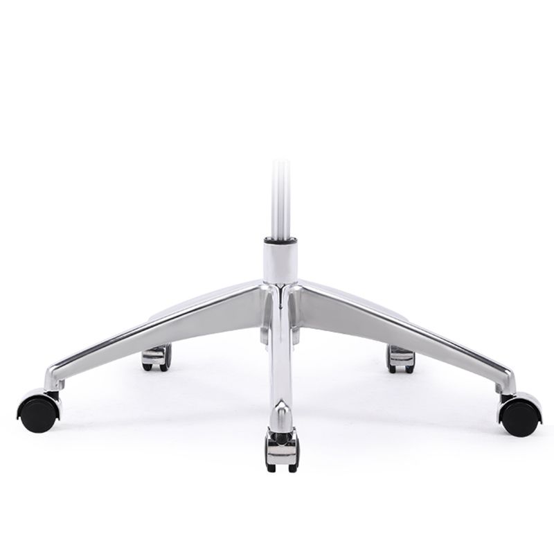 Faux Leather Adjustable Task Chair Silver Metal Base Contemporary Office Chair Clearhalo 'furn' 'furn_office_chair' 'Furniture' 'Office Chairs' 'Office Furniture' 'office_chair' 1200x1200_e8b57da8-524a-4736-9300-1f480e540f06