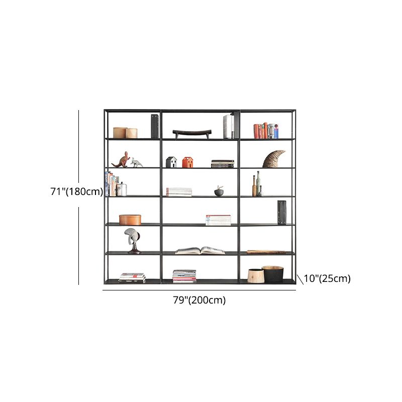 70.87"H Bookshelf Open Back Modern Style Bookcase for Home and Office Clearhalo 'Bookcases' 'furn' 'furn_bookcases' 'Furniture' 'furniture_bookcases' 'Office Furniture' 1200x1200_e8b6194d-c511-48e3-8bb3-dc805c9df560