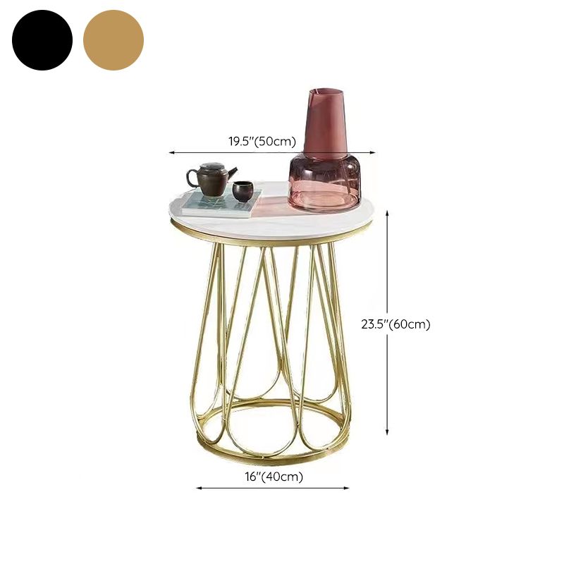 23,6 "großer Metallrahmen Schlittensendtisch zeitgenössischer Beistelltisch für Wohnzimmer