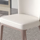 Contemporary Dining Side Chair Faux Leather Dining Side Chair for Indoor