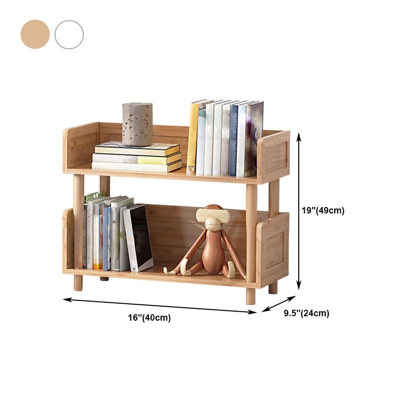 Scandinavian Style Bookshelf Open Back Engineer Wood Bookcase for ...