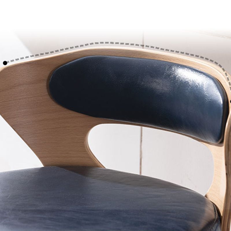 Modern Armless Backrest Counter Stool Wood Kitchen Bar Stool with Pedal and Cushion Clearhalo 'Bar Furniture' 'Bar Stools' 'bar_stools' 'furn' 'furn_bar_stools' 'furniture_bar_stools' 'Kitchen & Dining Furniture' 'kitchen&dining_furn' 'kitchen' 'kitchen_furn' Furniture' 1200x1200_e8b86828-06a3-4c7e-8d60-7474cd33f05b