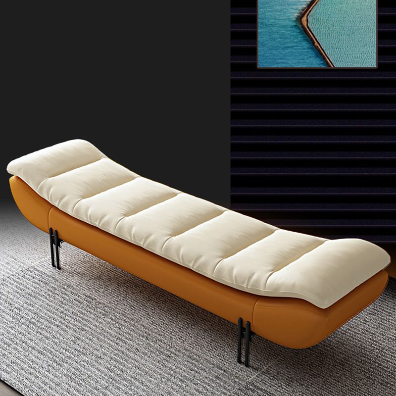 19.5-inch Width Modern Seating Bench Cushioned Bedroom Bench Clearhalo 'Benches' 'Chairs & Seating' 'furn' 'furn_benches' 'Furniture' 'Living Room Furniture' 1200x1200_e8b931f8-285b-4553-b2df-25755e6cef7b