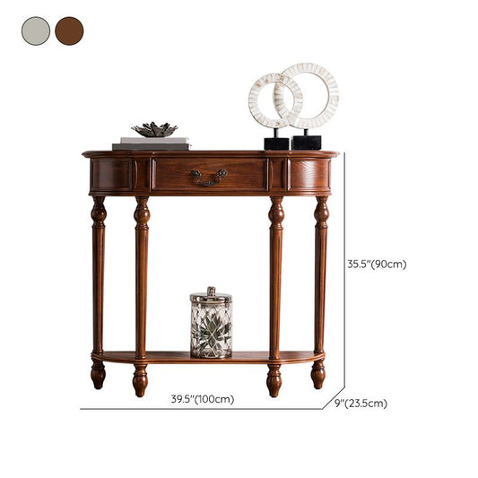 Tavolo da console di legno vittoriano Tavolo da divano console in forma gratuita per Hall