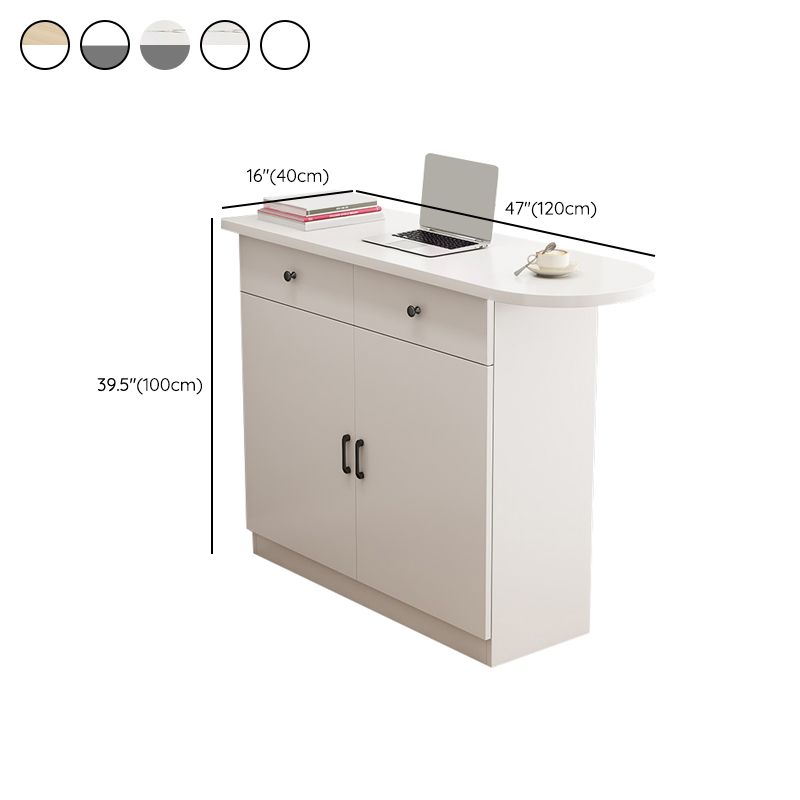 Specialty Contemporary Pub Table with Pedestal Manufactured Wood Bar Table Clearhalo 'Bar Furniture' 'Bar Tables' 'bar_tables' 'furn' 'furn_bar_tables' 'Furniture' 'Kitchen & Dining Furniture' 1200x1200_e8bb9f40-14f6-4be3-9204-d794fd80acc9