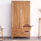 Modern Style Wood Wardrobe Cabinet Clothes Rail Wardrobe Armoire