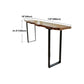 Brown Modern Style in Solid Wood and Iron Coffee Shop Lounge Bar Table Clearhalo 'Bar Furniture' 'Bar Tables' 'bar_tables' 'furn' 'furn_bar_tables' 'Furniture' 'furniture_bar_tables' 'Kitchen & Dining Furniture' 1200x1200_e8bc4444-5aed-453d-a851-abd7ec5bcc53