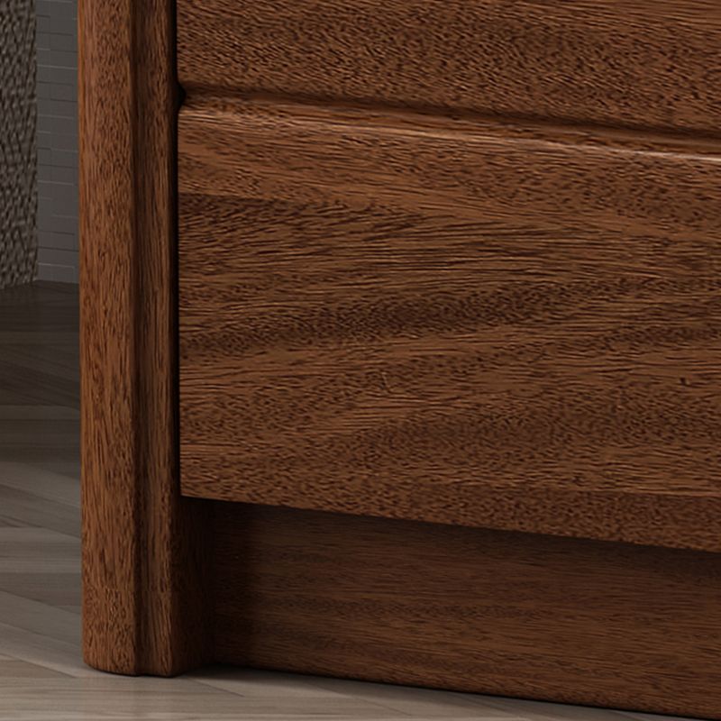 Américain de rangement traditionnel coffre en bois commode coffre