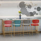 Moderner Bartisch mit weißer Kunstmarmorplatte, Bistro-Bartisch
