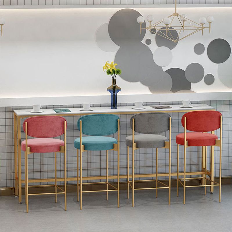 Moderner Bartisch mit weißer Kunstmarmorplatte, Bistro-Bartisch
