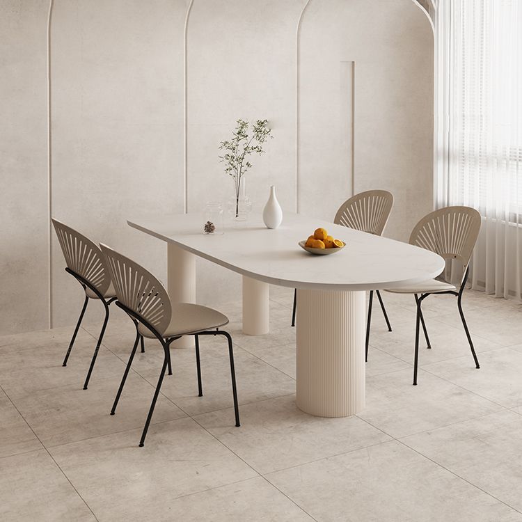 Free Form Table Modern Stone Top Dining Table with 3 Legs for Home Clearhalo 'Dining Tables & Seating' 'Dining Tables' 'dining_table' 'furn' 'furn_dining_table' 'Furniture' 'Kitchen & Dining Furniture' 1200x1200_e8bec9ca-e8c1-4dfa-8fbd-0aa88f17e067