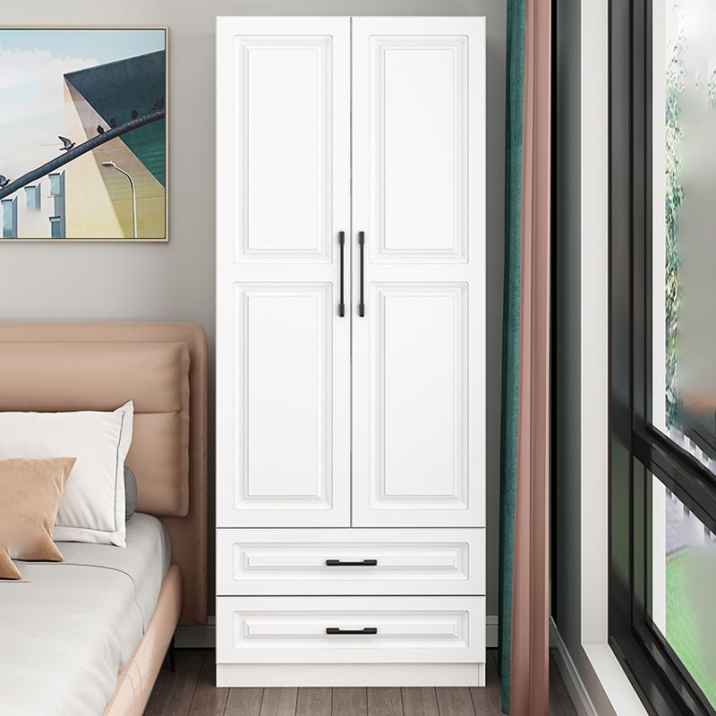 Contemporary Wardrobe Armoire Wood Combination Armoire for Bedroom