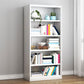 Closed Back Metal Bookshelf Modern Rectangle Storage Standard Bookshelf