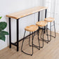 Solid Wood Bar Table Set Full Natural and Black 1/2/4 Pieces Pub Dining Set Clearhalo 'Bar Furniture' 'furn' 'furn_home_bar_bar_sets' 'Furniture' 'Home Bars & Bar Sets' 'home_bar_bar_sets' 'Kitchen & Dining Furniture' 1200x1200_e8c0199e-cb27-4ae7-b376-b48bd2a1ffbc