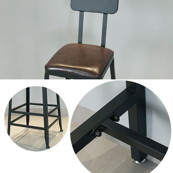 Industrial Pub Esset 1/2/5 Stücke Rechteckiger Barhocker und Tischet Set