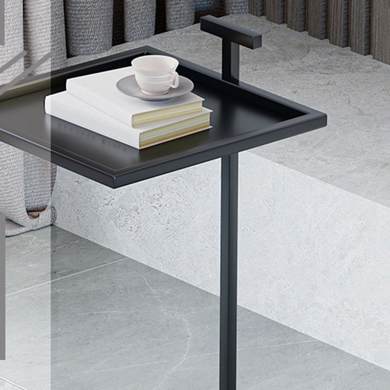 Tavolino superiore del vassoio quadrato moderno di metà secolo 23.23 "tavolo da fine cista alto cista