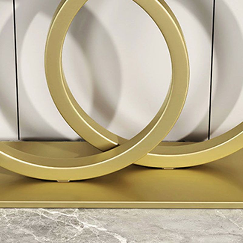 Tavolo da divano console in pietra moderna tavolo da rettangolo di rettangolo per sala