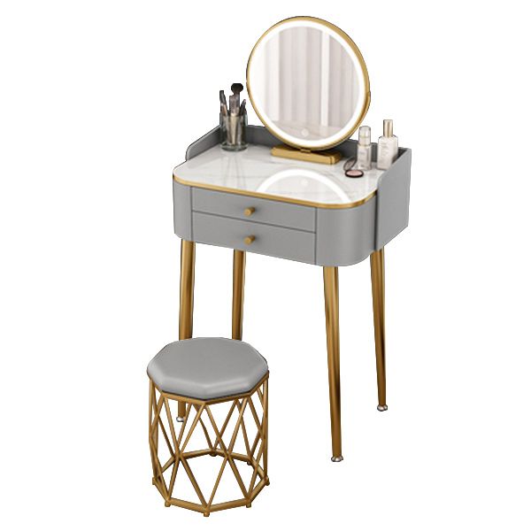 15.74" Wide Makeup Vanity Desk Glam Vanity Tables with 2 Drawers