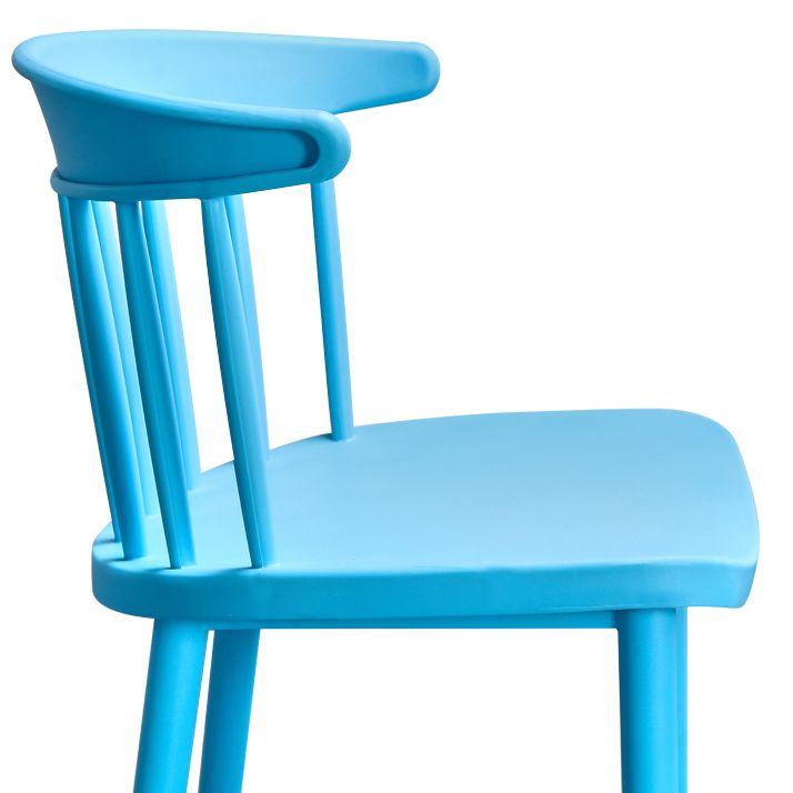 Contemporary Style Plastic Dining Armchair Windsor Back Side Chair for Home Clearhalo ' kitchen&dining_furn' 'Dining Chairs' 'Dining Tables & Seating' 'dining_chair' 'furn' 'furn_dining_chair' 'Furniture' 'furniture_dining_chair' 'Kitchen & Dining Furniture' 'kitchen' 1200x1200_e8c673e2-38d9-45ac-8197-0e3f447eb10e