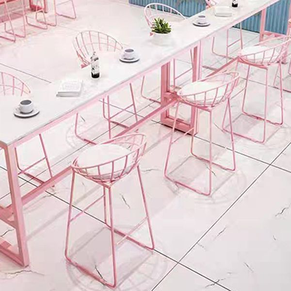 Moderno tavolo da barre da barre da 1/5 pezzi Set di rettangolo di pietra per caffè