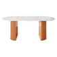 Modern White Sintered Stone Dining Table Oval Shape Standard Dining Table for Kitchen Clearhalo ' dining_table' 'Dining Tables & Seating' 'Dining Tables' 'furn' 'furn_dining_table' 'Furniture' 'furniture_dining_table' 'Kitchen & Dining Furniture' 'kitchen&dining_furn' 'kitchen' 'kitchen_dining_table' 1200x1200_e8c894af-d61e-47ec-91d5-b4898afb153e