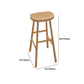 Juego de mesa de bar rectangular de madera maciza, mesa de mostrador de 1/5 piezas con taburetes sin respaldo