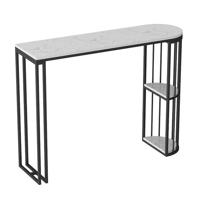 White Marble Bar Dining Table Glam Double Pedestal Bar Height Table Clearhalo 'Bar Furniture' 'Bar Tables' 'bar_tables' 'furn' 'furn_bar_tables' 'Furniture' 'Kitchen & Dining Furniture' 1200x1200_e8cac137-a26c-4017-a824-75e6791b3cf4