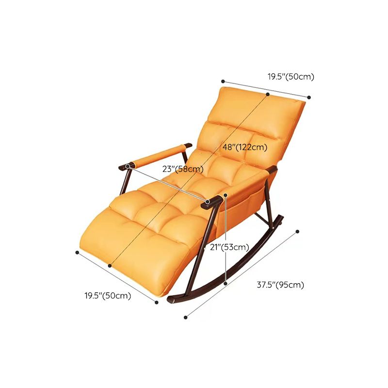 Modern Rocking Chair Upholstered Button-Tufted Reclining Recliner Chair Clearhalo 'Chairs & Seating' 'furn' 'furn_rocking_chairs' 'Furniture' 'Living Room Furniture' 'Rocking Chairs' 'rocking_chairs' 1200x1200_e8cb2424-34ec-4471-9ff0-67f4780706b6