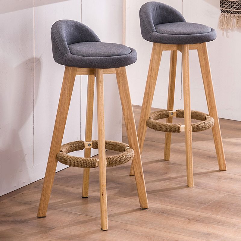 Scandinavian Style Wooden Legs Bar-stool Counter Stool for Kitchen Bar 1Pcs Clearhalo 'Bar Furniture' 'Bar Stools' 'bar_stools' 'furn' 'furn_bar_stools' 'furniture_bar_stools' 'Kitchen & Dining Furniture' 'kitchen&dining_furn' 'kitchen' 'kitchen_furn' Furniture' 1200x1200_e8cbb5ba-84e0-49c2-b2d8-b9a2e22d7d40