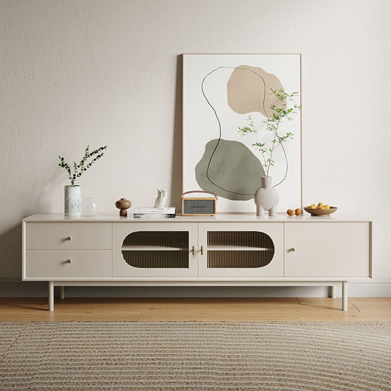 Console porta TV in legno Porta TV moderno con cassetti