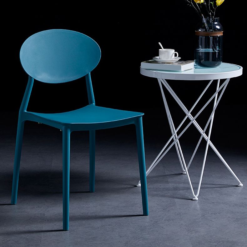 Modern Plastic Dining Room Chair Stacking Dining Armless Chair for Restaurant Use Clearhalo ' kitchen&dining_furn' 'Dining Chairs' 'Dining Tables & Seating' 'dining_chair' 'furn' 'furn_dining_chair' 'Furniture' 'furniture_dining_chair' 'Kitchen & Dining Furniture' 'kitchen' 1200x1200_e8ccab80-9c88-4a15-8dc4-32f0d131f90d
