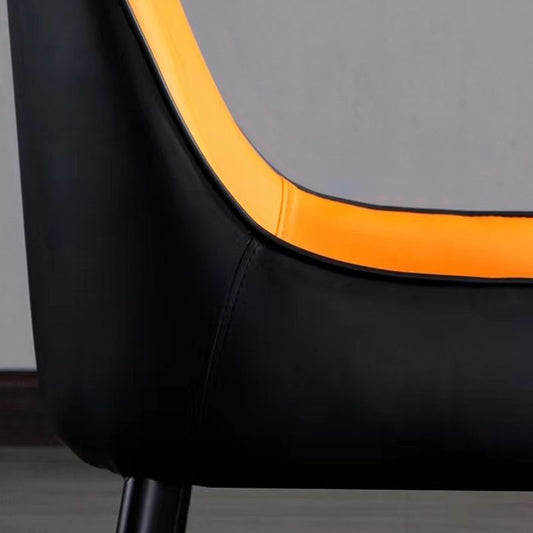 Contemporary Faux Leather Dining Chairs Parsons Armless Dining Chairs Clearhalo 'Dining Chairs' 'Dining Tables & Seating' 'dining_chair' 'furn' 'furn_dining_chair' 'Furniture' 'Kitchen & Dining Furniture' 1200x1200_e8cd506d-6be7-4522-a7b2-772f7faa2a69