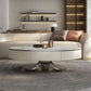 Oval White Coffee Table Slate Coffee Table with Storage Drawers Clearhalo 'Coffee & Accent Tables' 'Coffee Tables' 'coffee_tables' 'furn' 'furn_coffee_tables' 'Furniture' 'Living Room Furniture' 1200x1200_e8ce7866-b577-4b63-b2c0-8388419db2a1