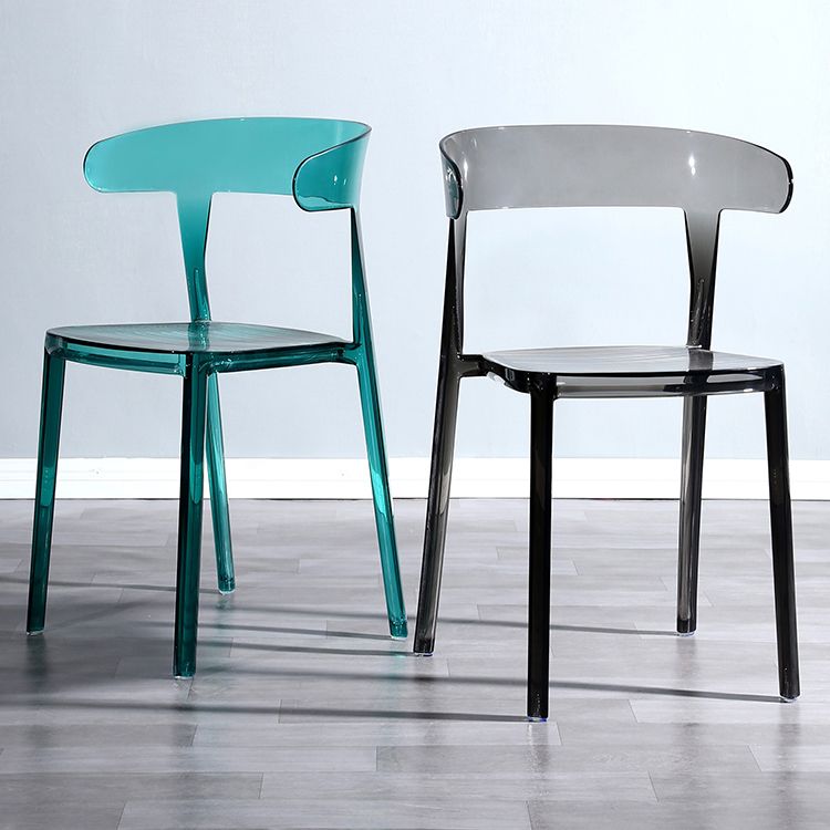 Nordic Style Plastic Dining Room Chair Open Back Dining Side Chair for Restaurant Use Clearhalo ' kitchen&dining_furn' 'Dining Chairs' 'Dining Tables & Seating' 'dining_chair' 'furn' 'furn_dining_chair' 'Furniture' 'furniture_dining_chair' 'Kitchen & Dining Furniture' 'kitchen' 1200x1200_e8d02c46-f7cc-4ef9-991b-8c94256099b1