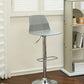 Taburete de bar ajustable de plástico estilo moderno con patas de metal