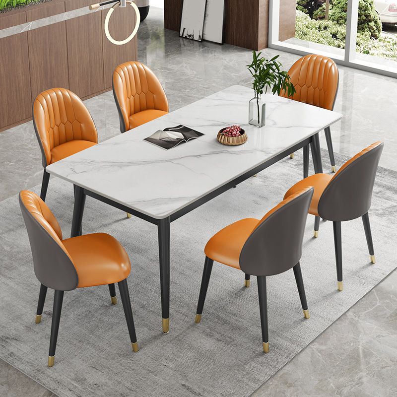 Contemporary Style Dining Site Table Stone Dining Table Rectangle for Dining Room Clearhalo ' dining_table' 'Dining Tables & Seating' 'Dining Tables' 'furn' 'furn_dining_table' 'Furniture' 'furniture_dining_table' 'Kitchen & Dining Furniture' 'kitchen&dining_furn' 'kitchen' 'kitchen_dining_table' 1200x1200_e8d56edf-9031-44ee-b34b-08b5cdb1e324