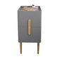 Contemporary Rectangular Bedside Cabinet with 2 Drawers for Bedroom