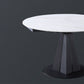 Modern Extendable Stone Dining Table Steel Base Dinner Table for Home Clearhalo 'Dining Tables & Seating' 'Dining Tables' 'dining_table' 'furn' 'furn_dining_table' 'Furniture' 'Kitchen & Dining Furniture' 1200x1200_e8d63153-d123-4519-a243-35b6342aa3fb