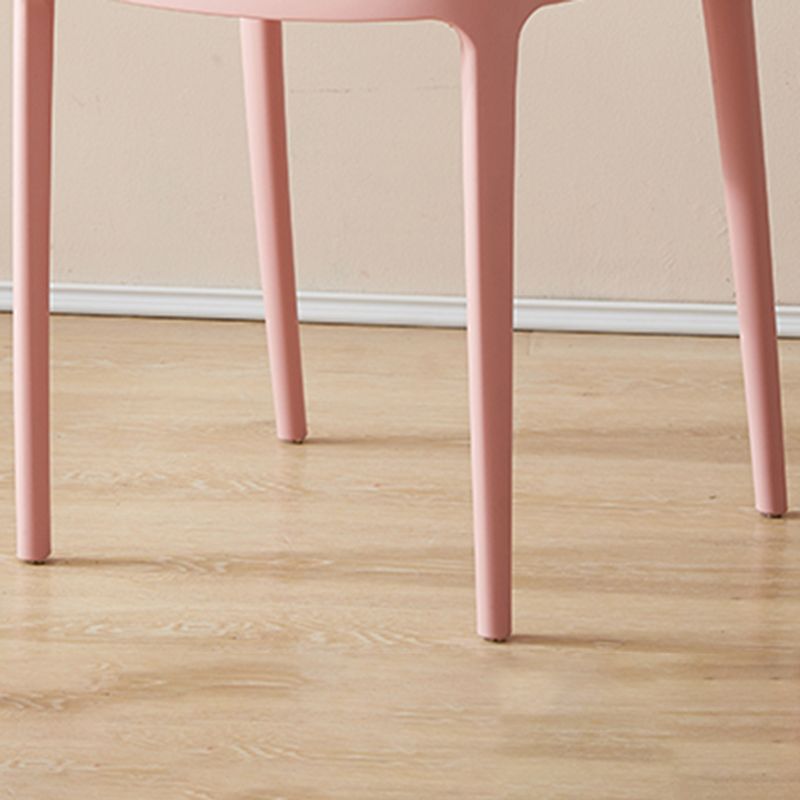 Scandinavian Restaurant Open Back Side Chair Plastic Matte Finish Dining Chair Clearhalo ' kitchen&dining_furn' 'Dining Chairs' 'Dining Tables & Seating' 'dining_chair' 'furn' 'furn_dining_chair' 'Furniture' 'furniture_dining_chair' 'Kitchen & Dining Furniture' 'kitchen' 1200x1200_e8d6dfb3-f90c-4143-b7bd-46bf200e5bfd