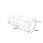Modern Cushions Standard Sofa 35.43"High Square Arm Sofa, Beige Clearhalo 'furn' 'furn_sofas' 'Furniture' 'furniture_sofas' 'Living Room Furniture' 'Sofa' 'sofas' 1200x1200_e8d92f65-0dde-4614-ac1f-21647e1b8977