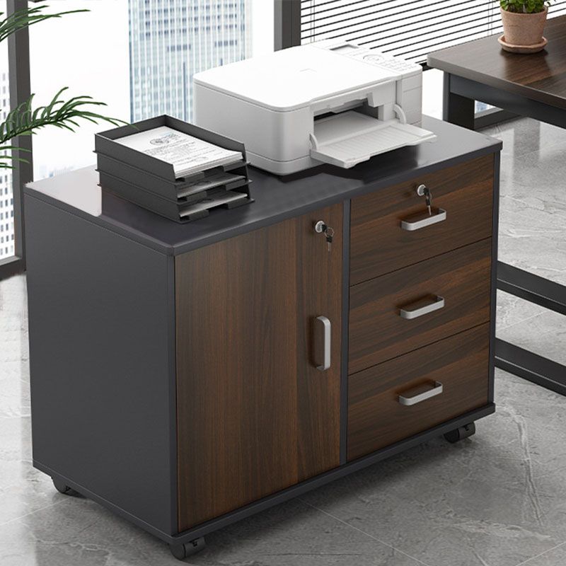Modern File Cabinet Wood Lock Storage Filing Cabinet with Wheels Clearhalo 'Filing Cabinets' 'filling_cabinets' 'furn' 'furn_filling_cabinets' 'Furniture' 'Office Furniture' 1200x1200_e8d94d27-1db5-425b-8f64-33819c774e68
