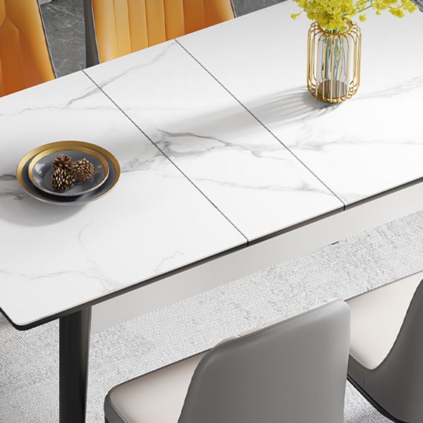 Traditional Standard Sintered Stone Dining Room Set of Collapsible Rectangle for Kitchen Table Set Clearhalo 'Dining Room Sets' 'Dining Tables & Seating' 'dining_room_set' 'furn' 'furn_dining_room_set' 'Furniture' 'furniture_dining_room_set' 'Kitchen & Dining Furniture' 'kitchen&dining_furn' 'kitchen' 1200x1200_e8d994f1-265b-4269-81b2-035067ccecb2