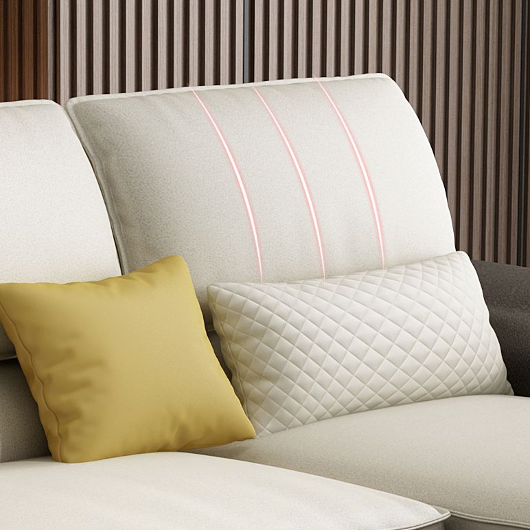 Assembled 3-seater Sofa and Chaise Recessed Arm Settee Furniture Clearhalo 'furn' 'furn_sectionals' 'Furniture' 'furniture_sectionals' 'kitchen' 'kitchen_sectionals' 'Living Room Furniture' 'Sectionals' 1200x1200_e8d9b164-18ff-4890-ac86-277b8f19fe1b