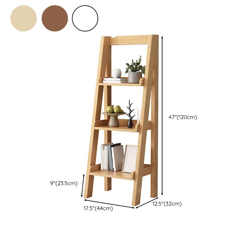 Contemporary Shelves Included Bookshelf Wooden Ladder Bookcase Clearhalo 'Bookcases' 'furn' 'furn_bookcases' 'Furniture' 'Office Furniture' 1200x1200_e8db871e-5580-4ffb-9af7-d15bfdc8c35c